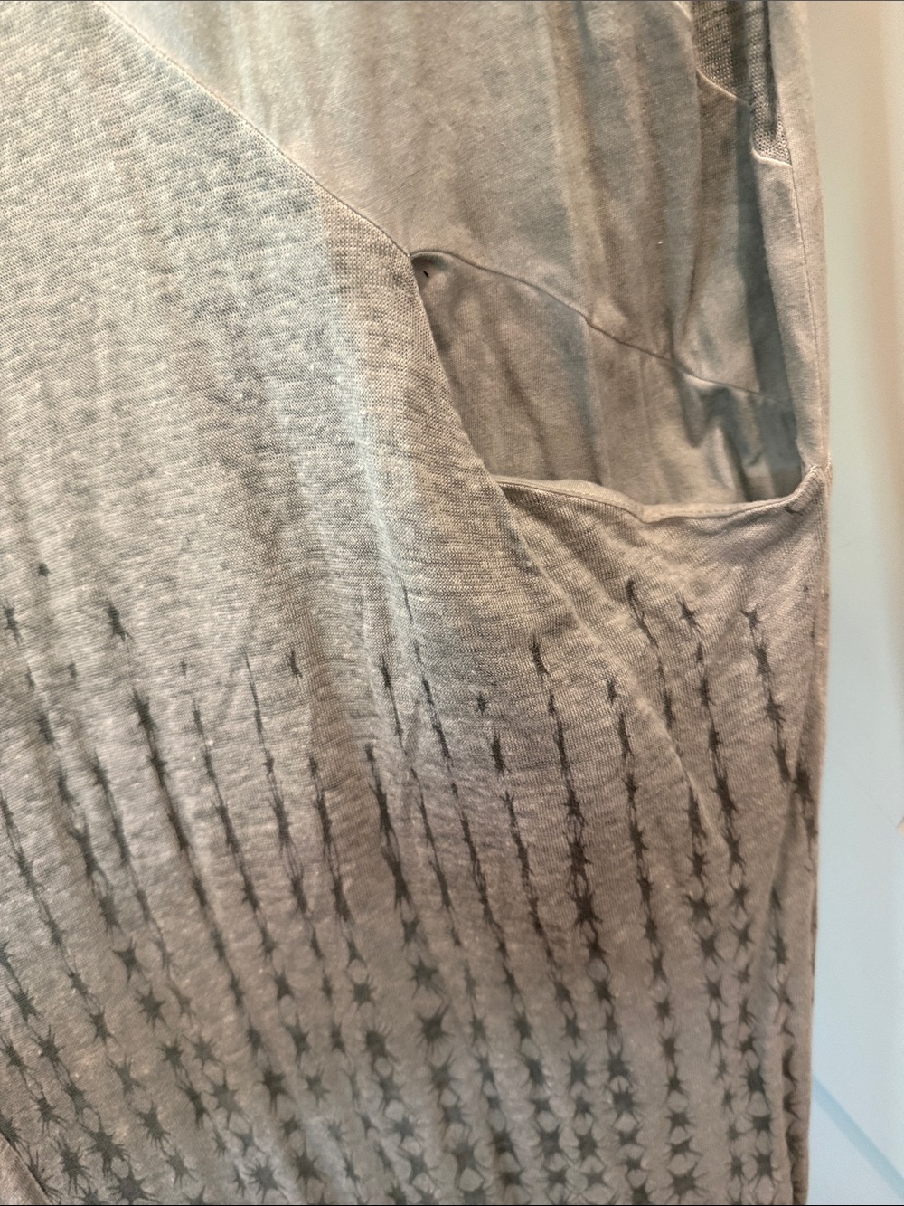 Asymmetrical Light Gray Sleeveless Maxi Dress - Picture 5 of 9